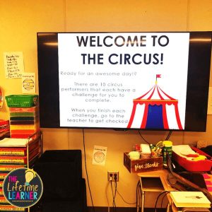circus classroom transformation welcoming slide