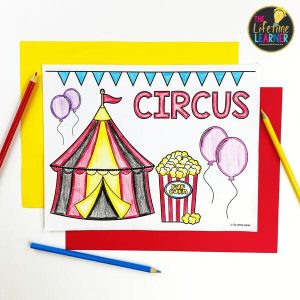 circus classroom transformation coloring page