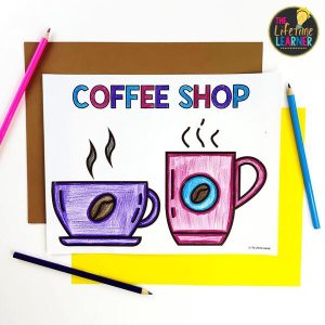 coffee classroom transformation coloring page