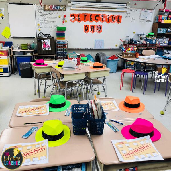 detective classroom transformation classroom decorations all set up