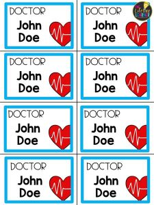 doctor classroom transformation name tags
