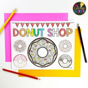 donut shop classroom transformation coloring paper