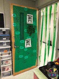 st patricks day room transformation door decor