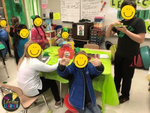 st. patrick's day classroom transformation students working