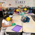 party students working during engaging classroom activities for end of year