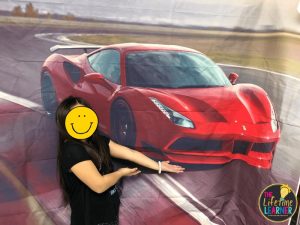 race car backdrop