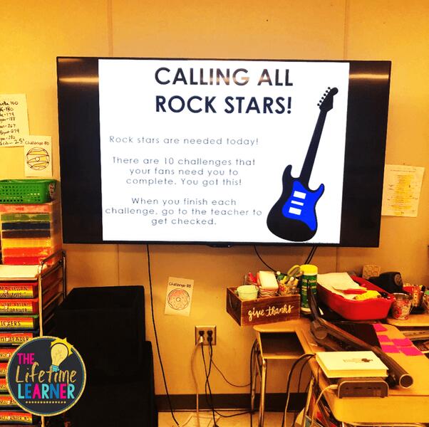 rock star slides for tv