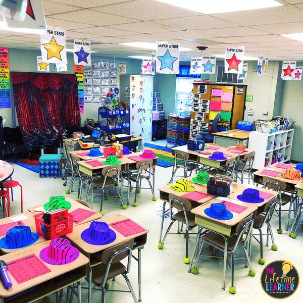 rock star classroom set up