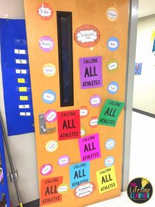 sports door decor