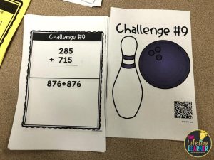 bowling classroom transformation poster with challenge