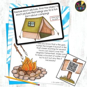 camping classroom transformation fast finisher activity