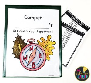 camping classroom transformation folders