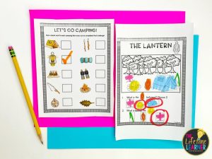 camping classroom transformation recording sheet and worksheet