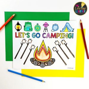 camping classroom transformation coloring page