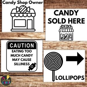 candy classroom transformation signs