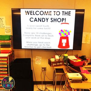 candy classroom transformation welcoming slide