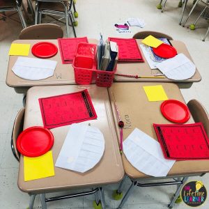 chef classroom transformation desks decorated for the day