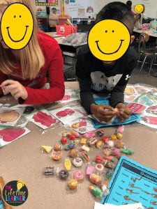 grocery store classroom transformation kids working