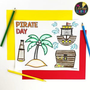 pirate coloring page