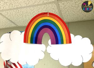 weather classroom transformation rainbow