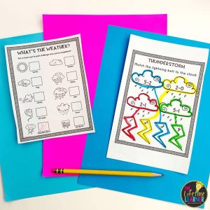 weather classroom transformation recording sheet and challenge