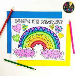 weather classroom transformation coloring sheet
