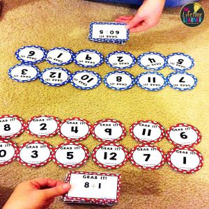 math fact game grab it