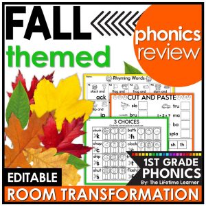 1st Grade Fall Classroom Transformation Phonics Review