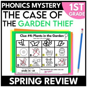 1st Grade Spring Reading Mystery Phonics Review