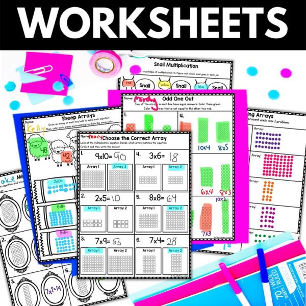 3rd Grade Arrays Worksheets & Activities - Image 2