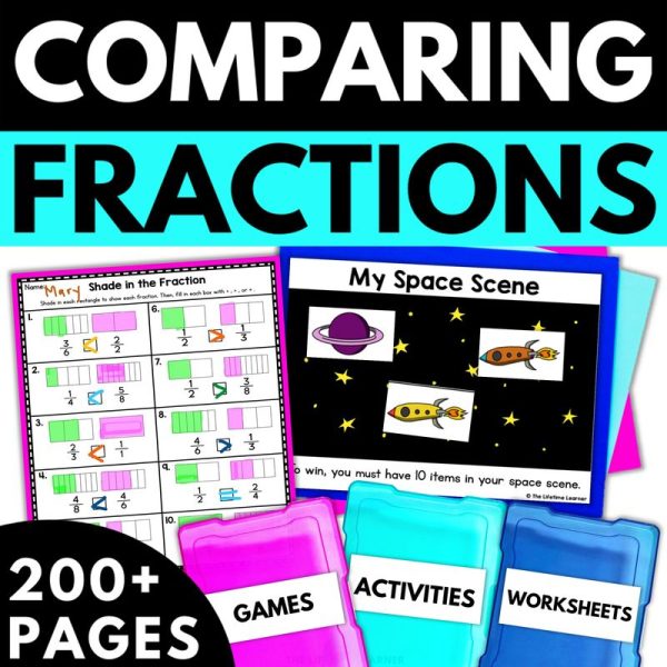 3rd Grade Comparing Fractions Worksheets & Activities