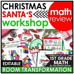 1st Grade Math Review Christmas Room Transformation