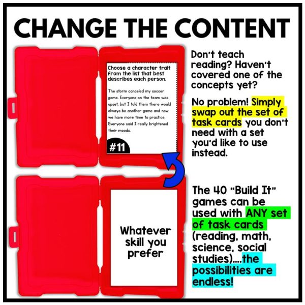 Build It 3rd 4th 5th Grade Reading and Grammar Card Games - Image 4