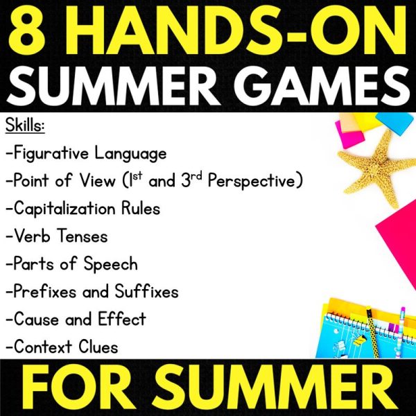 3rd 4th 5th Grade Summer Reading Comprehension Games - Image 2