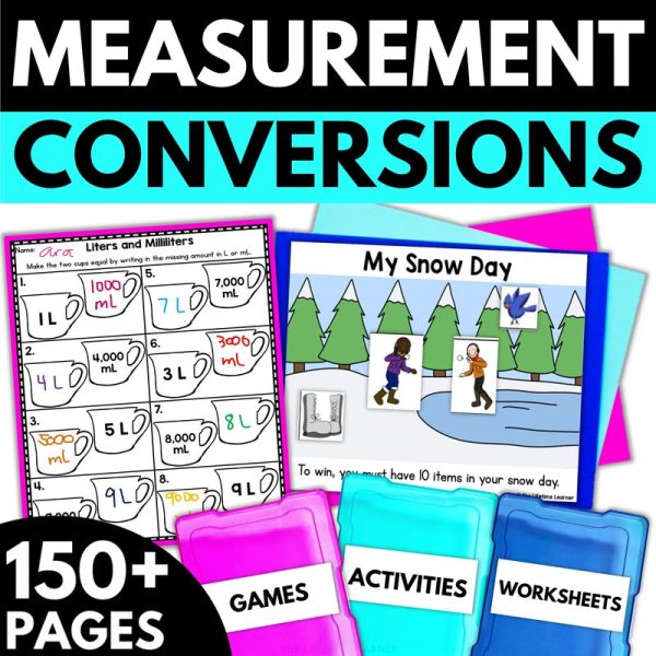 Measurement Conversions 4th Grade Math Activities