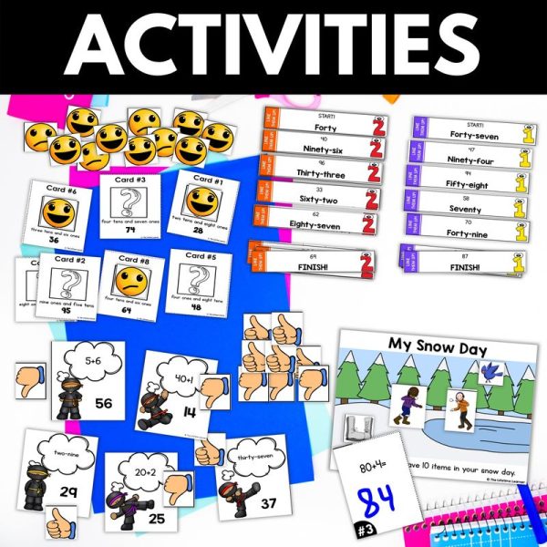1st Grade Place Value to 100 Worksheets - Image 4