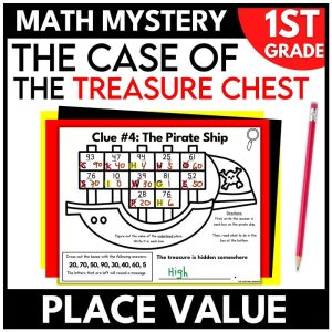 1st Grade Pirate Math Mystery Place Value