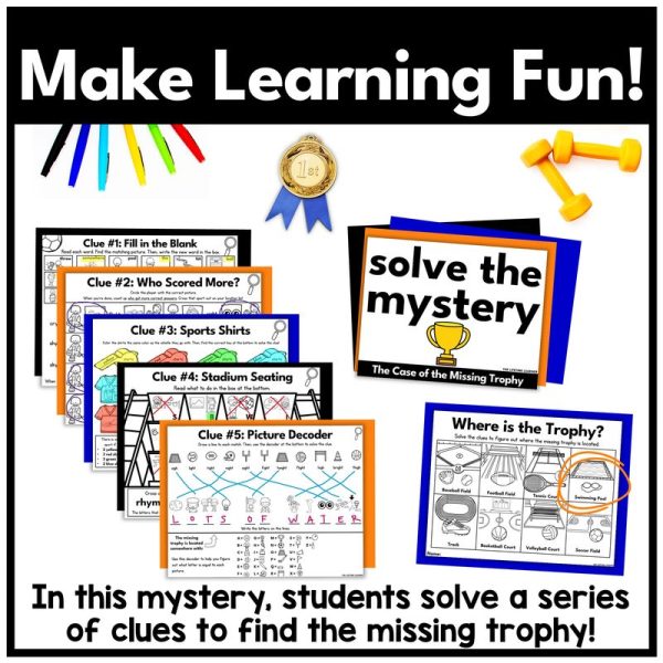 2nd Grade Sports Math Mystery 10/100 More 10/100 Less - Image 2