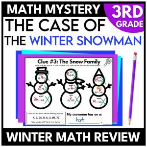 3rd Grade Winter Math Mystery Math Review