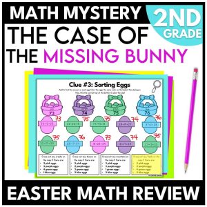 2nd Grade Easter Math Mystery Math Review