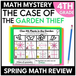 4th Grade Spring Math Mystery Math Review