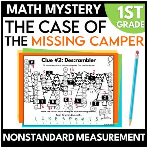 1st Grade Camping Math Mystery Nonstandard Measurement