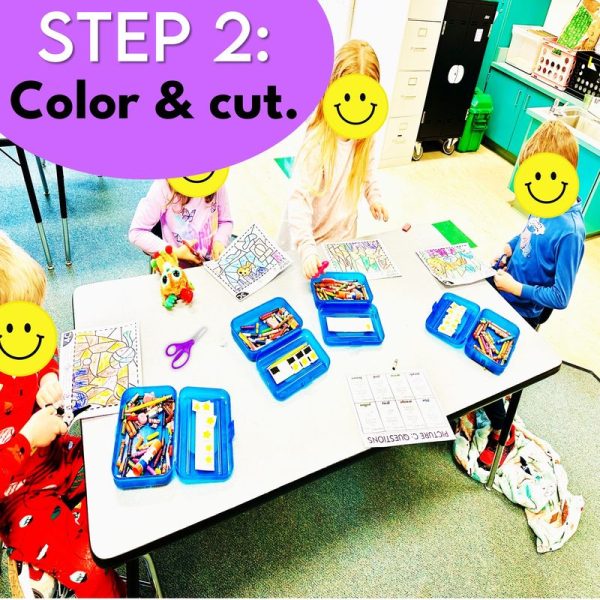4th Grade Magic Long Division With Remainders Team Coloring Activity - Image 3