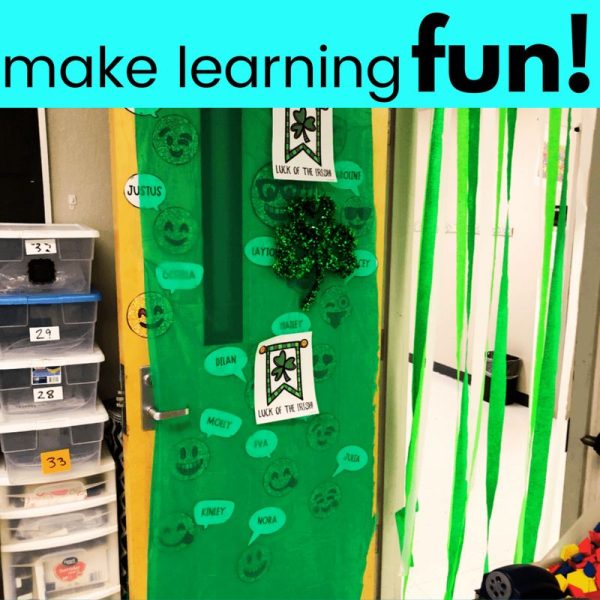1st Grade Math Review St. Patrick's Day Room Transformation - Image 2