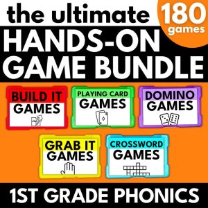 1st Grade Phonics Hands On Game Bundle