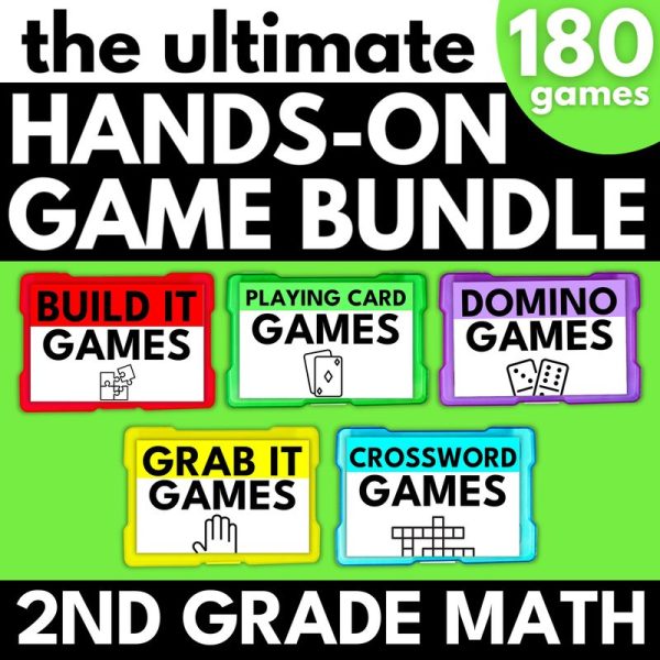2nd Grade Math Hands On Game Bundle