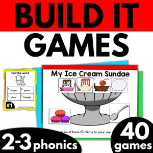 Build It 2nd 3rd Grade Phonics Card Games