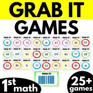 Grab It 1st Grade Math Games BUNDLE