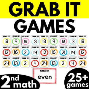 Grab It 2nd Grade Math Games BUNDLE