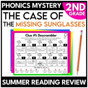2nd Grade Summer Mystery Phonics Review